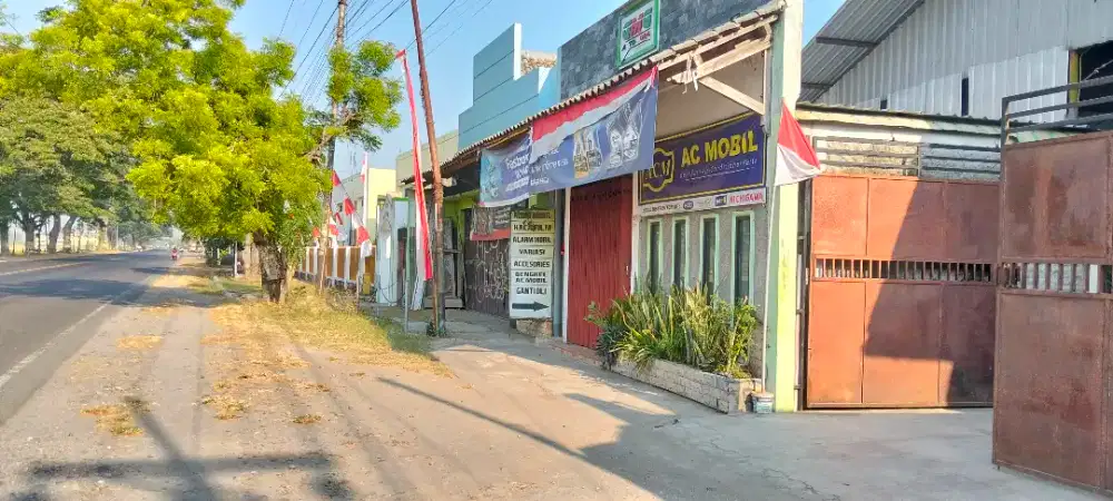 Jual tanah+bangunan tempat usaha toko sperpart mobil dan bengkel mobil