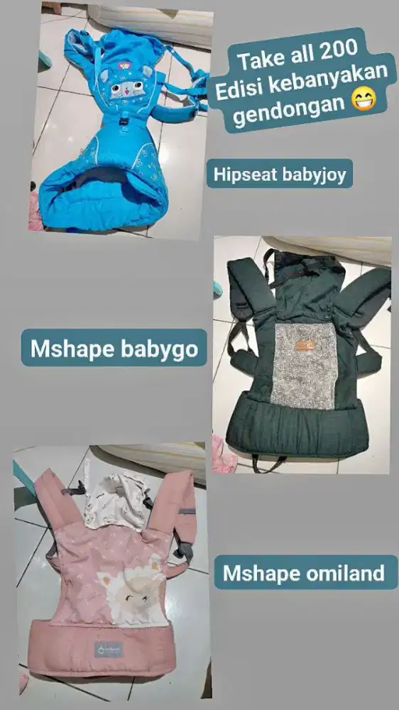 Gendongan mshape dan hipseat
