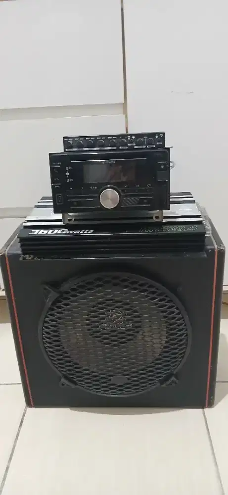 DIJUAL 1 SET TAPE, POWER DAN LOUDSPEAKER TINGGAL PASANG
