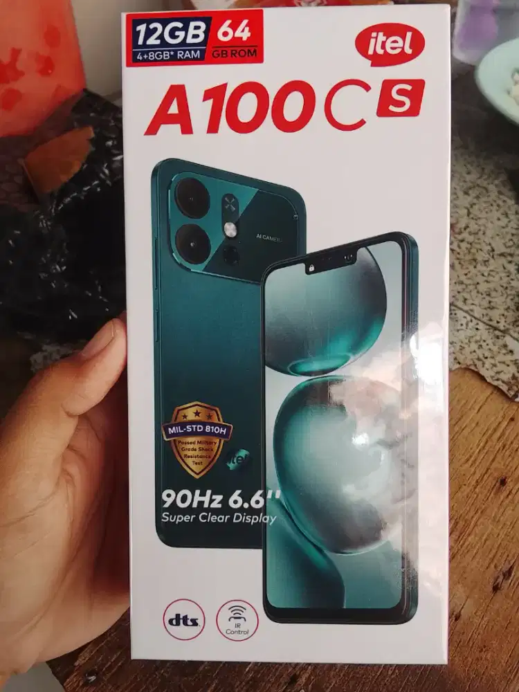 Itel A100C s RAM 4/128 garansi resmi
