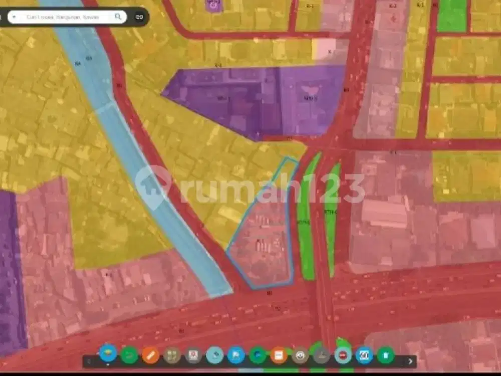 DiJual tanah Pinggir Jalan di Swkitar Tanjung Duren.(Kode rmrg67)