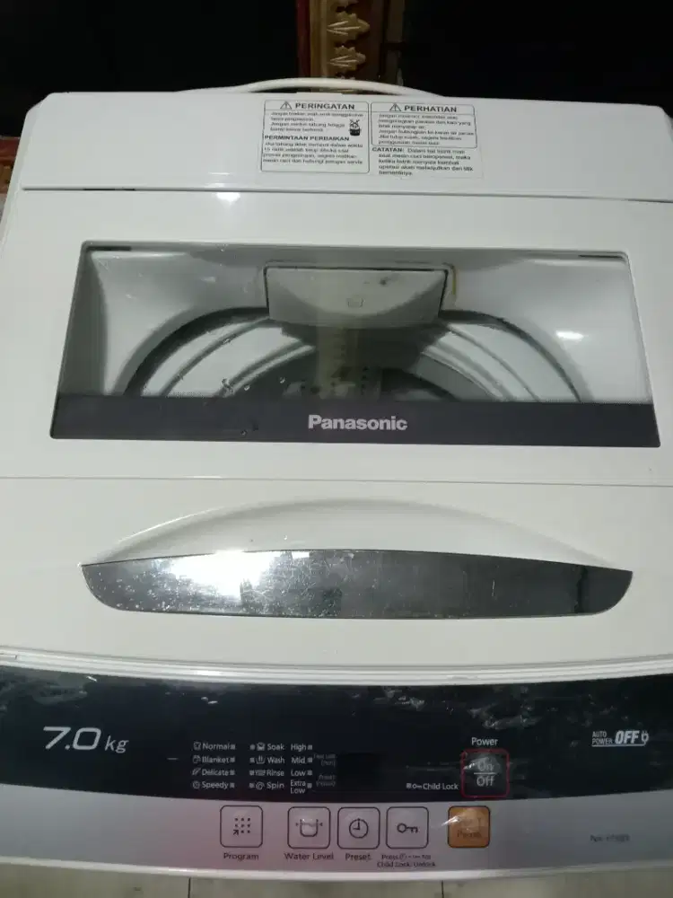 jual mesin cuci 1 tabung panasonic 8kg loding /otomatis siap pakai