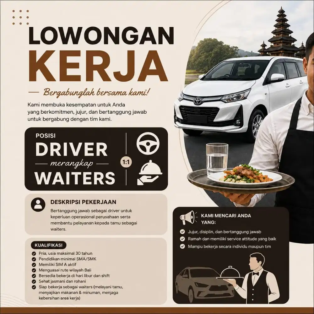 DRIVER / WAITER
