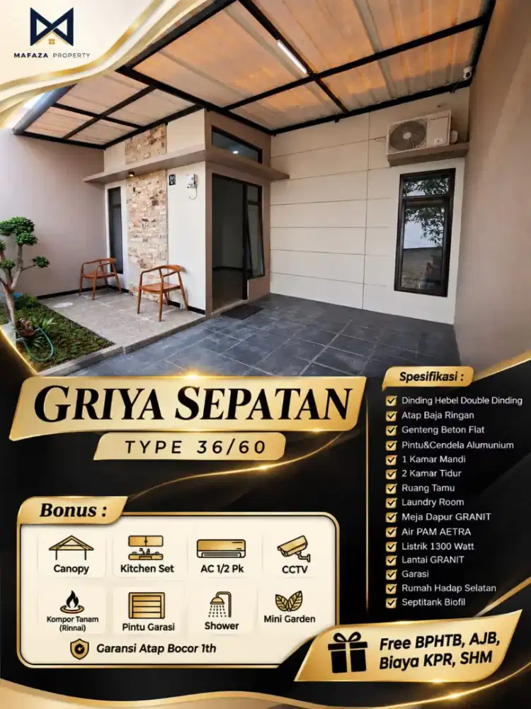 Dijual rumah modern minimalis full renov dkt Pasar Sepatan Tangerang