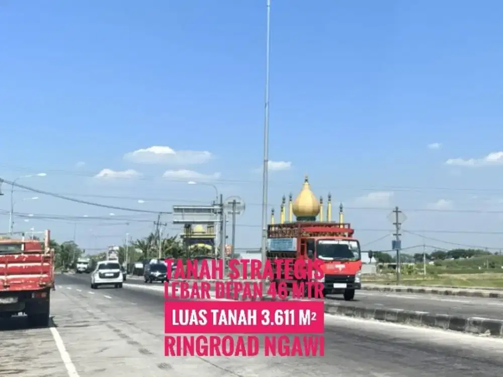 DIJUAL, Tanah LD 46 mtr, Ringroad Kab. NGAWI, Prospective