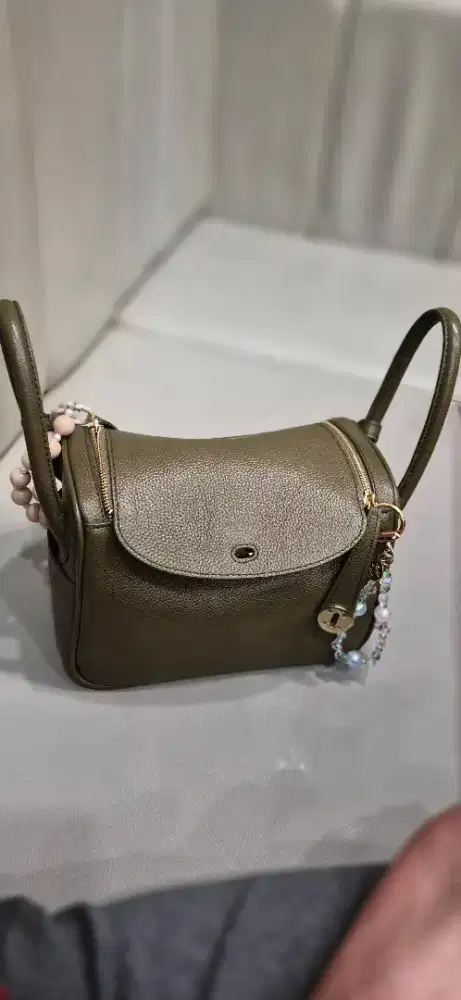 Preloved tas kulit sapi asli