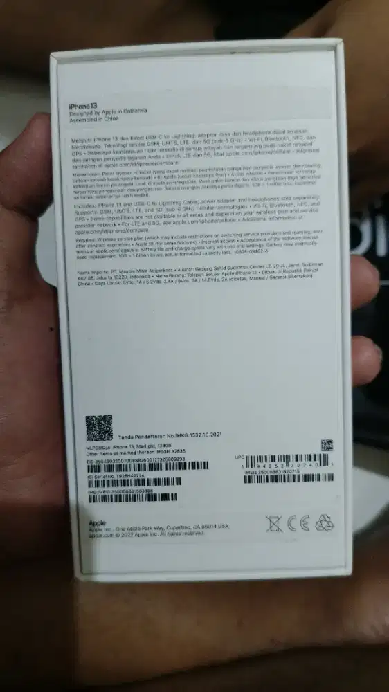 Jual iPhone 13 starlight putih