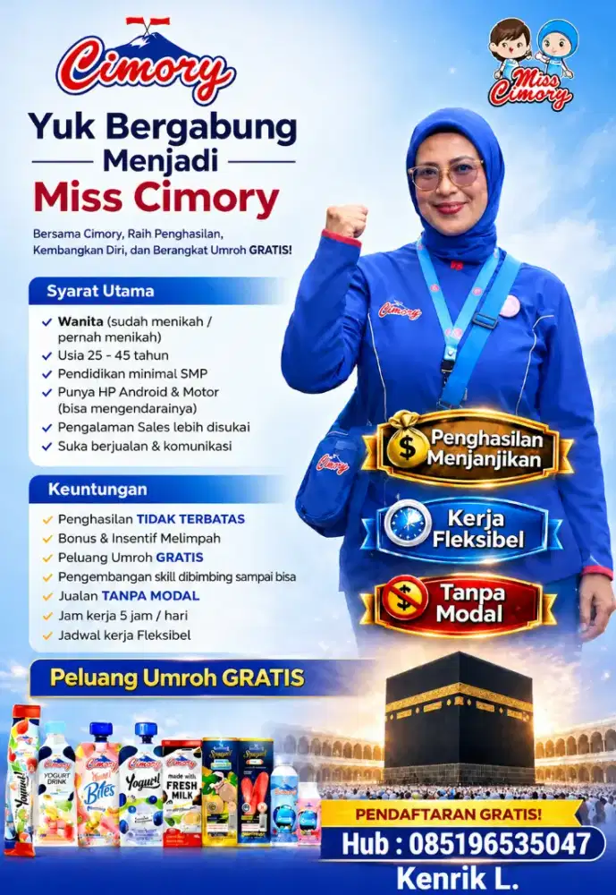 Info lowongan pekerjaan Miss Cimory