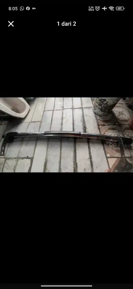 BAMPER BELAKANG STAINLESS MOBIL INNOVA