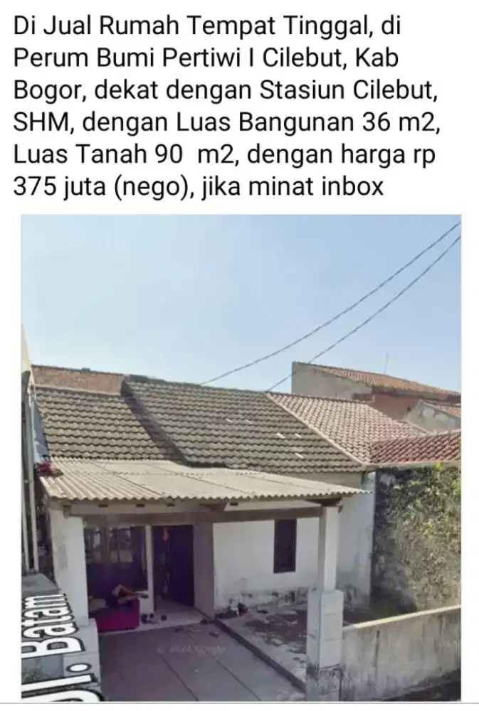 Rumah dijual cepat