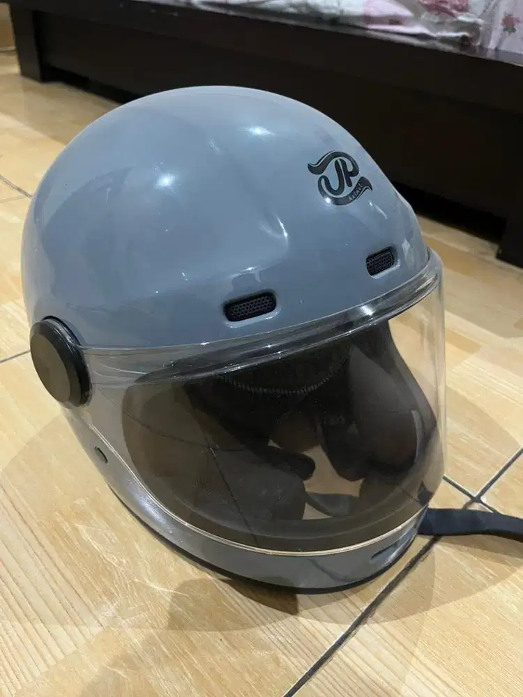HELM FULLFACE SOLID-Gorila Grey Gloss JP ROKR