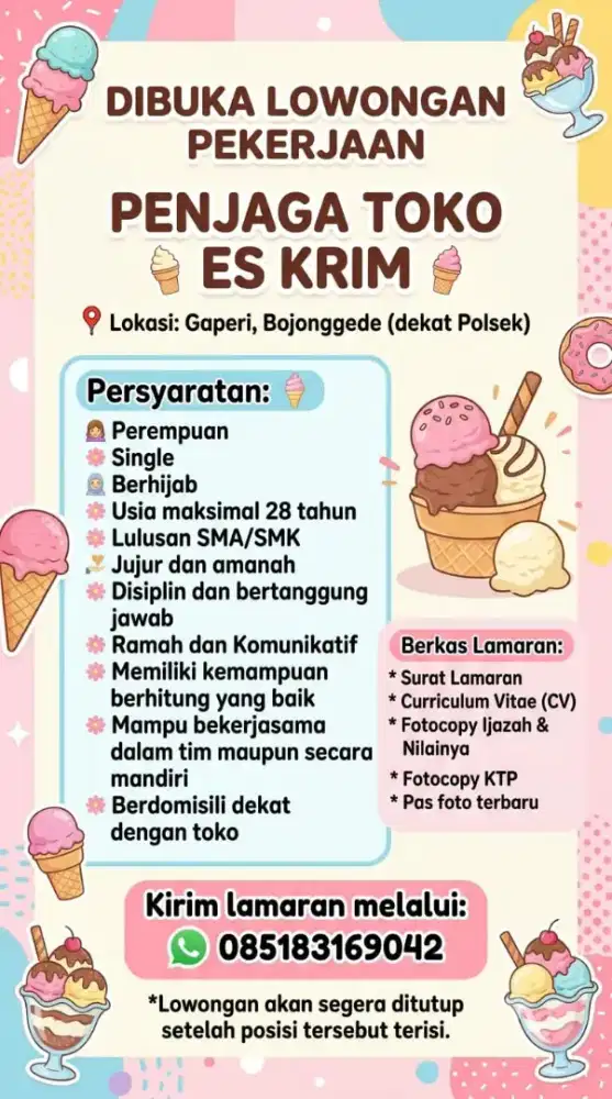 Penjaga Toko Es Krim