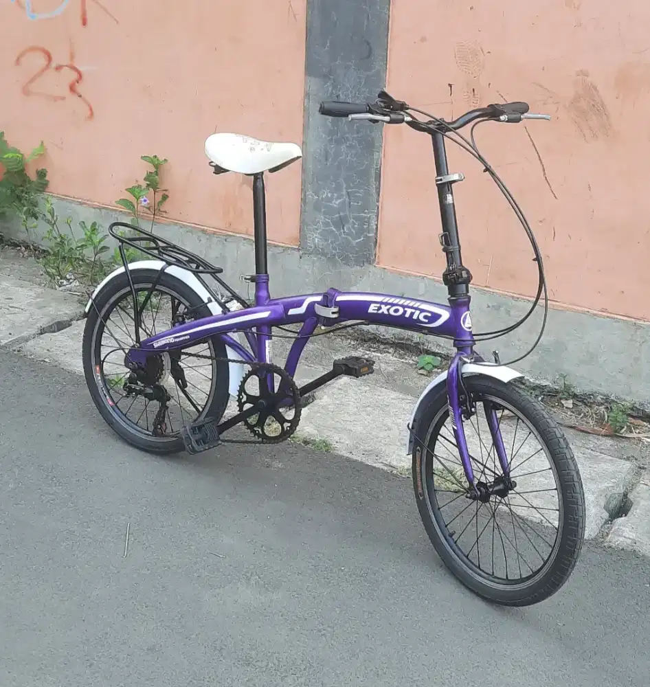 Jual sepeda lipat exotic uk 20 speed 7.