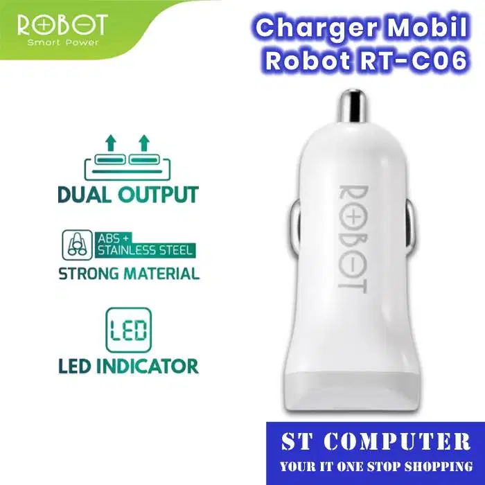 Charger Handphone Colok Mobil Robot RT-C06