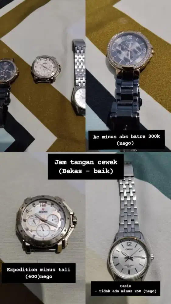 Jam tangan wanita bekas(baik)
