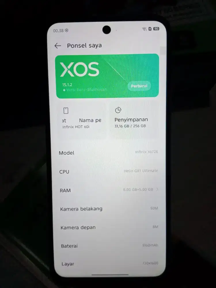 HP Infinix Hot 60i 8/256GB