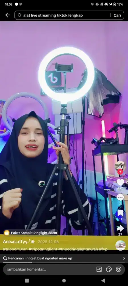Tripod untuk live