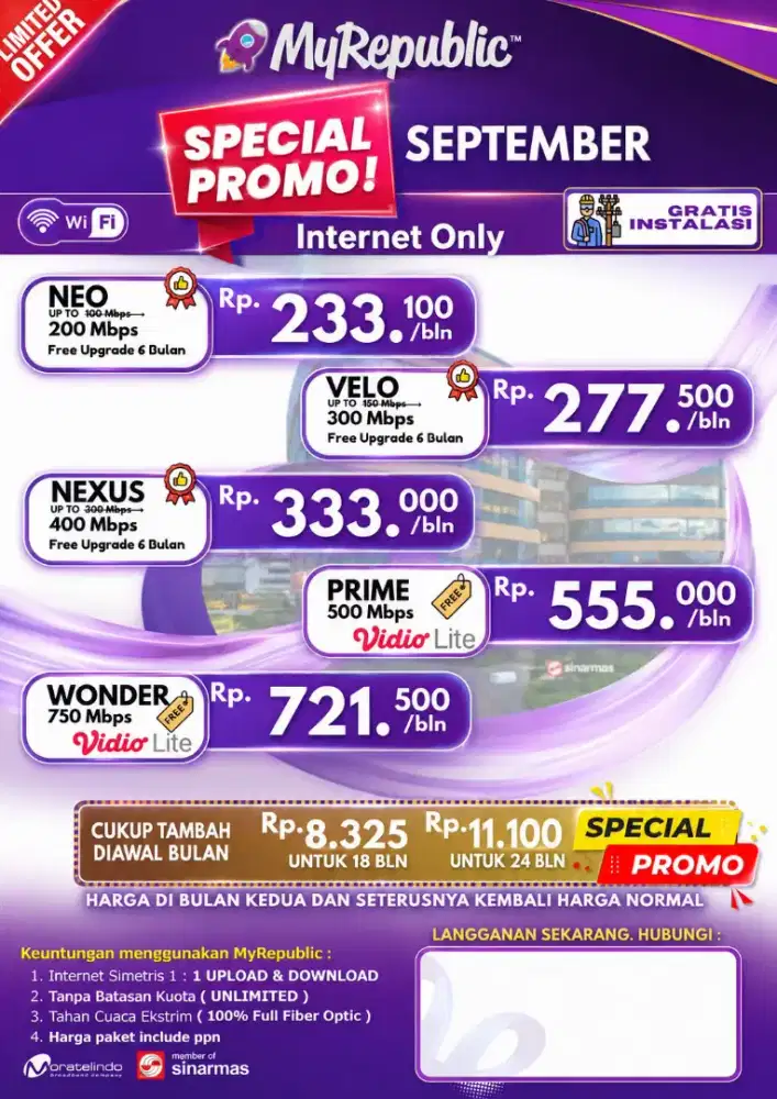 MyRepublic Promo September 2026