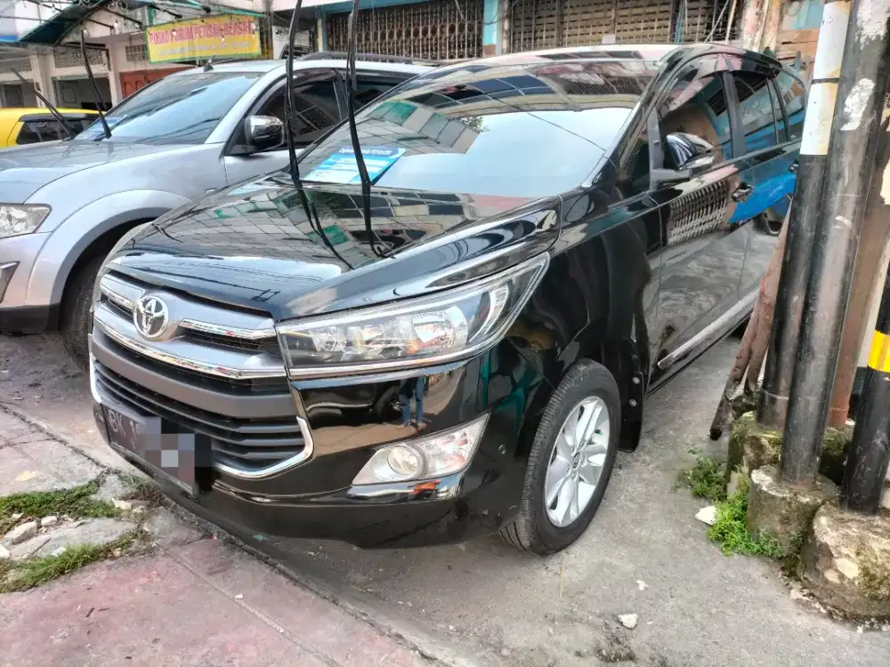 Odo 80rb‼️Toyota Innova Reborn V Lux Solar Diesel AT Matic Hitam 2017