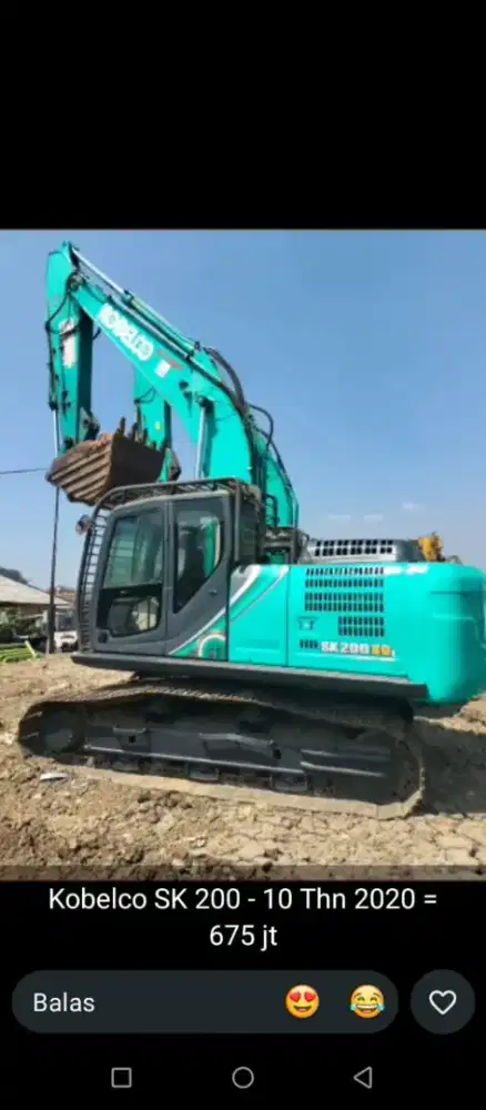 Exavator kobelco SK200-10 tahun 2020