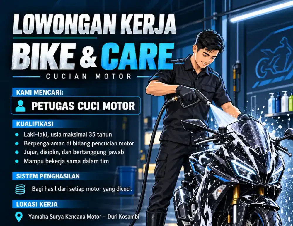 Crew cuci motor duri kosambi