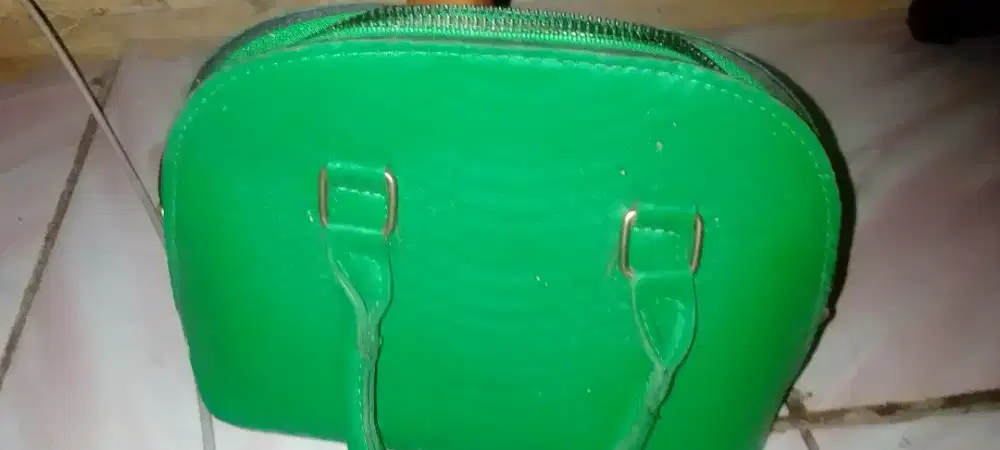 Jual tas premium hijau emerald