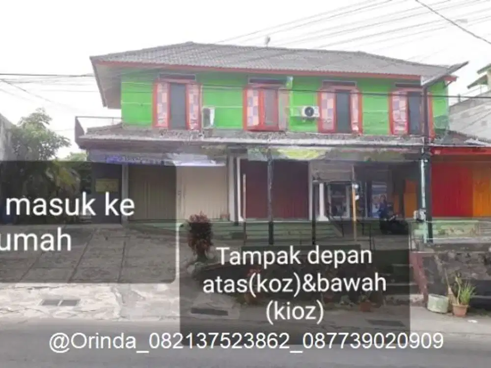 LT 355 LB500 RUKO KOST EKSKLUSIF RUMAH RUANG USAHA DEKAT JAMBUSARI, CANDI GEBANG, UPN, UII CONCAT, MAGUWOHARJO TAJEM, CONDONGCATUR, SETURAN, RINGROAD