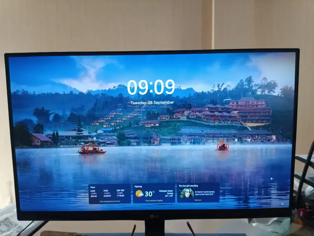 Monitor LED 22 inch LG 22MP68VQ Bezel less