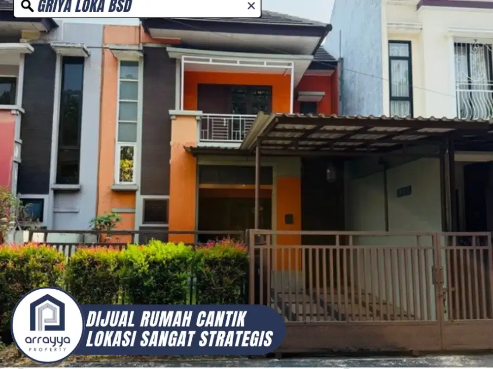 DIJUAL RUMAH CANTIK MODERN 2 LANTAI DI GRIYA LOKA BSD (HRB227)