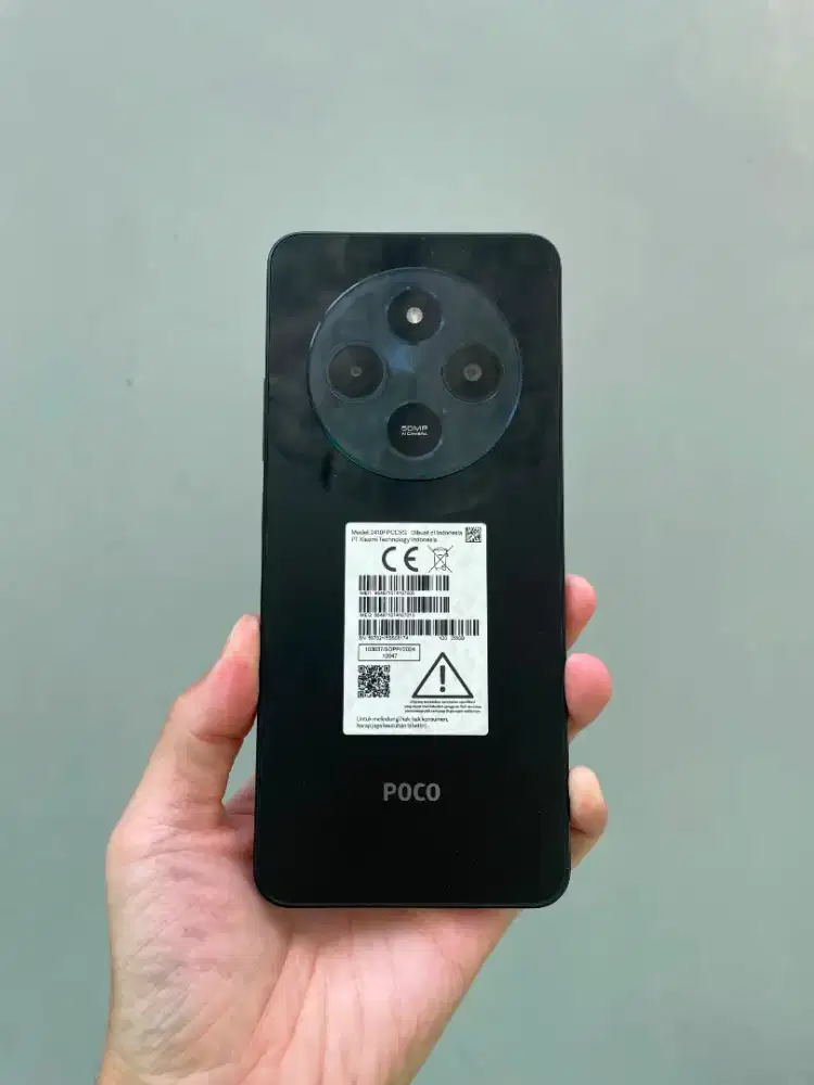 POCO C75 4G RAM 8GB / ROM 256GB BLACK Resmi Full Original Android 15