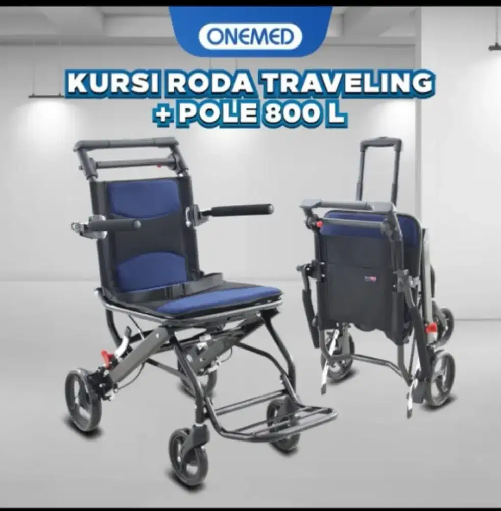 Kursi roda traveling + pole 800L