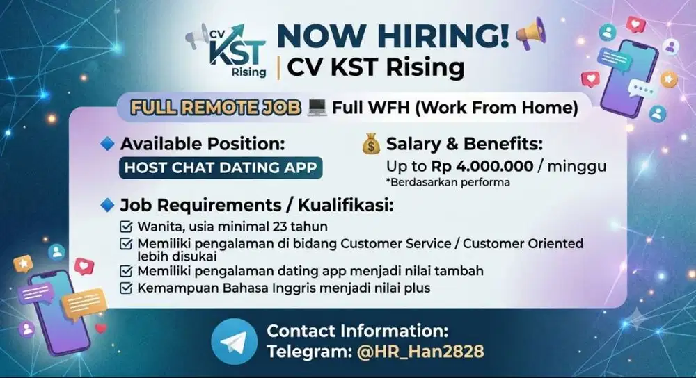 Hiring Host Wanita