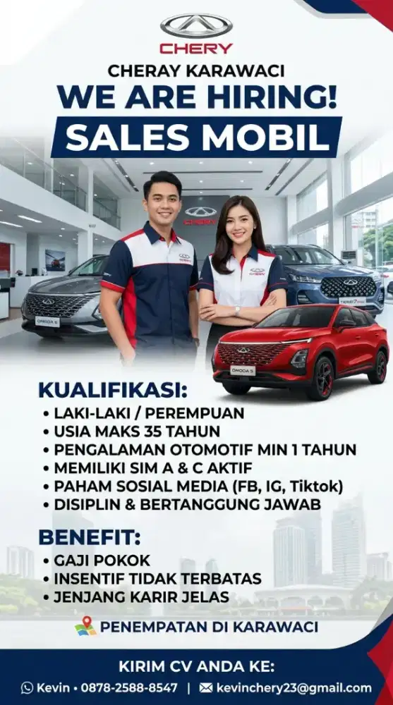 Loker Sales otomotif berpengalaman
