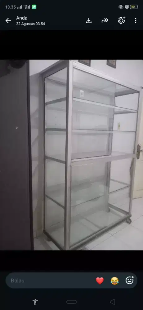 seteling Kaca 2 Tingkat