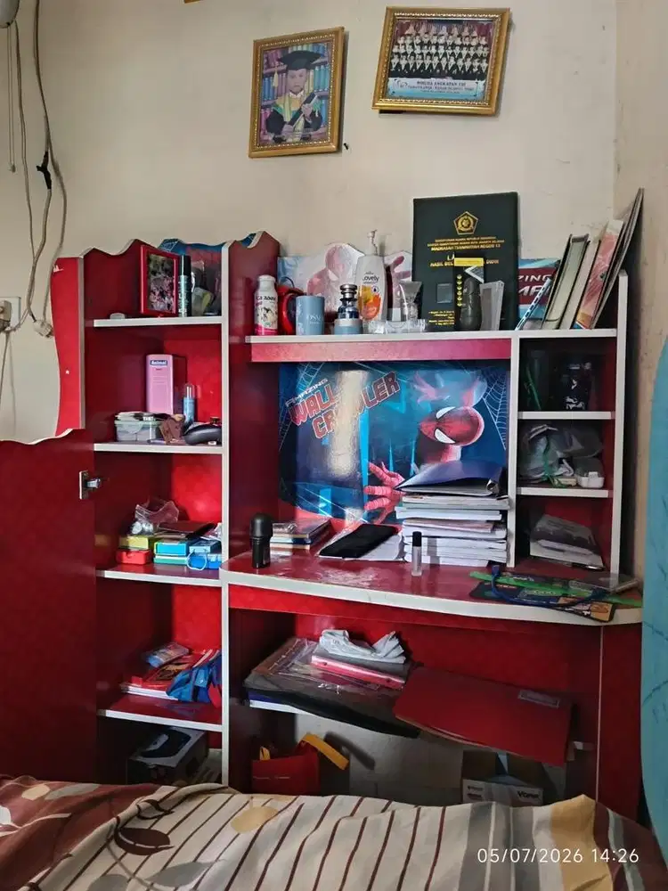 Meja belajar anak Spiderman