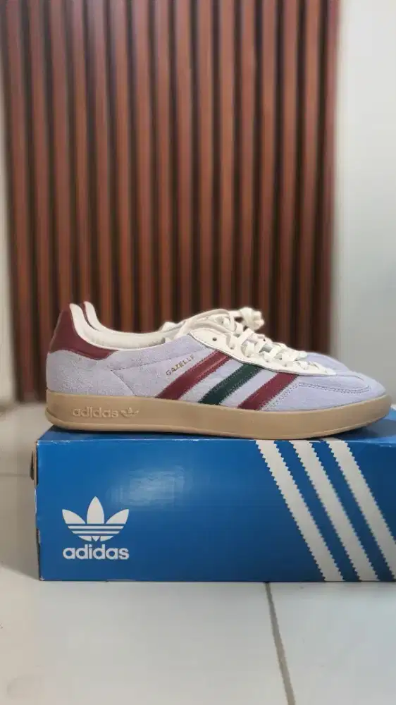 Sepatu Adidas Gazelle Indoor Blue Dawn Size 44