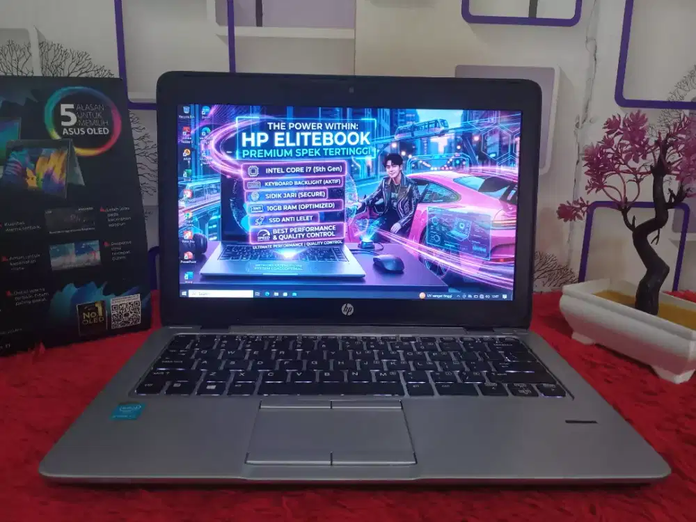 Laptop Elitebook premium Core i7 RAM 10GB Keyboard Backlight SSD