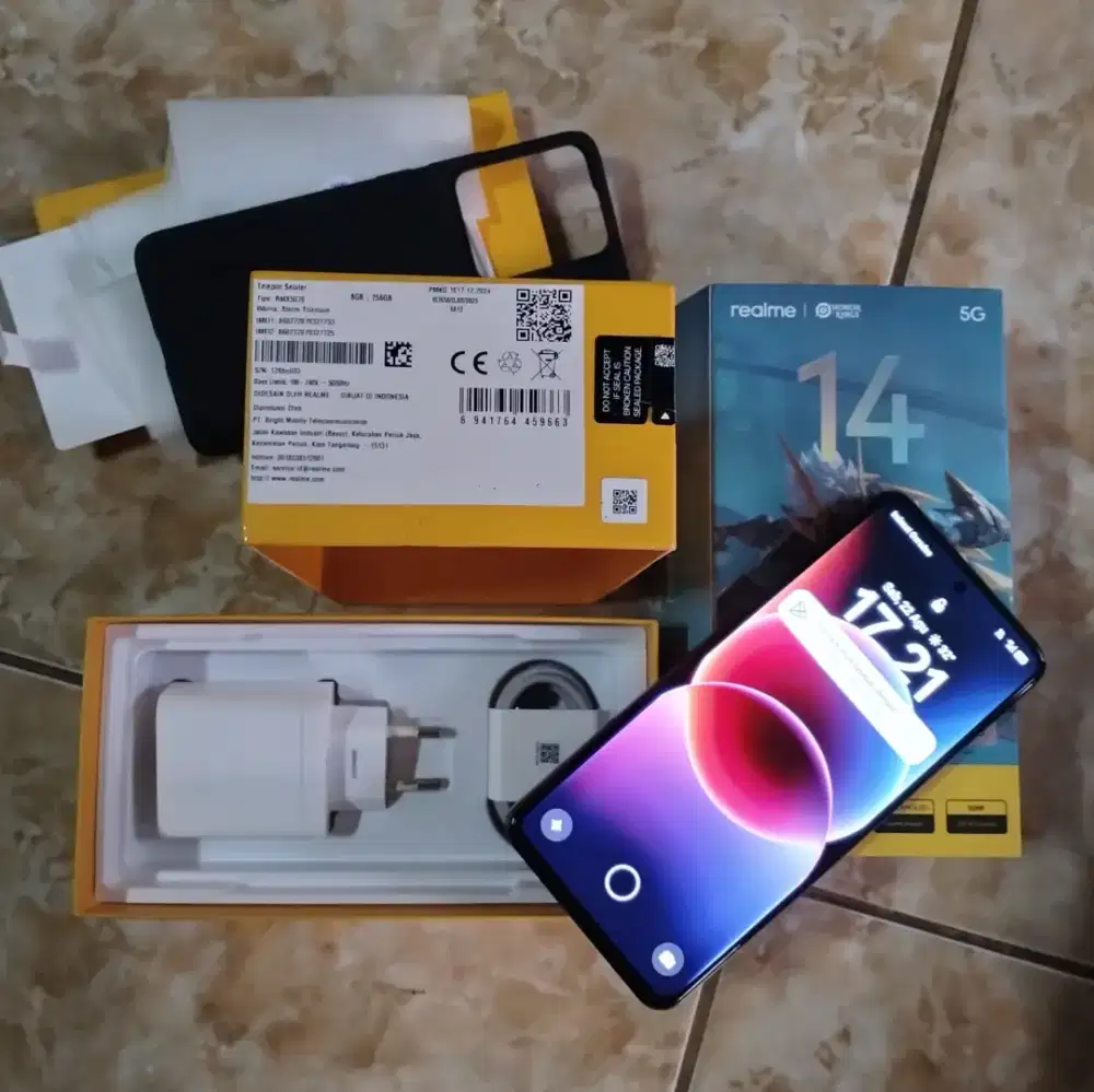 Realme 14 5G 8/256 fullset no minus