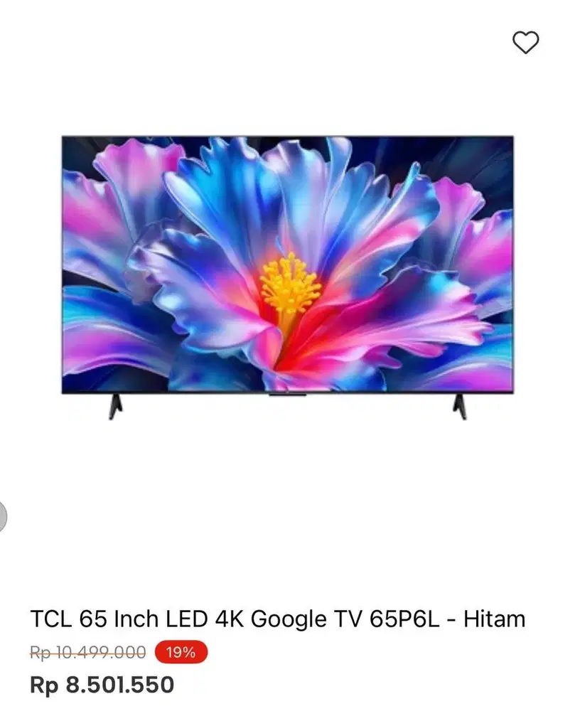 TCL GOOGLE TV 4K 65inci
