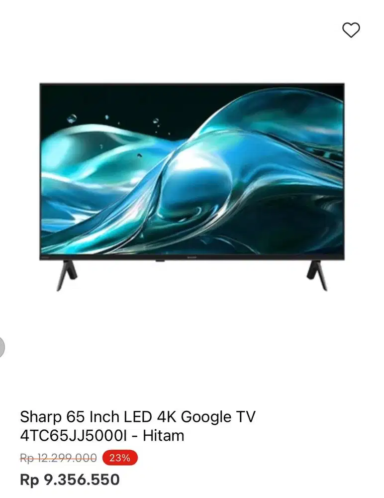 SHARP GOOGLE TV 4K 65inci