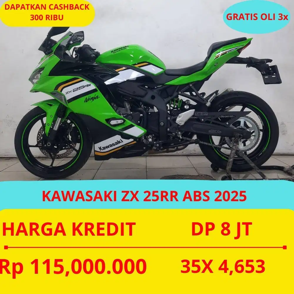 KAWASAKI ZX 25RR ABS 2025 DP 8 JUTA GUYSS