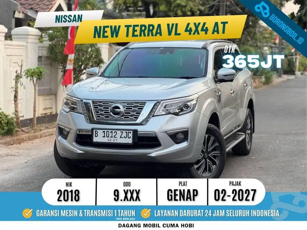KM 9rb Record | Nissan Terra 4x4 VL Metik 2018 Silver