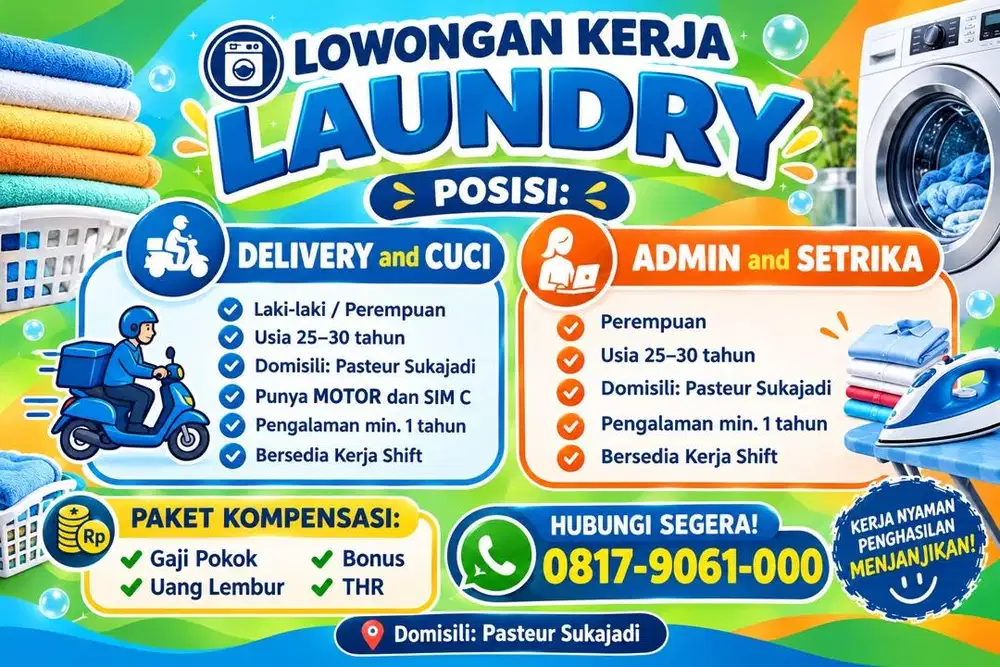 LOKER LAUNDRY BANDUNG KOTA