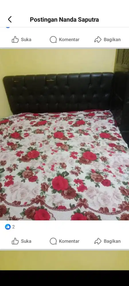 Kasur set merk meexi ukuran 200×200 bekas rasa baru