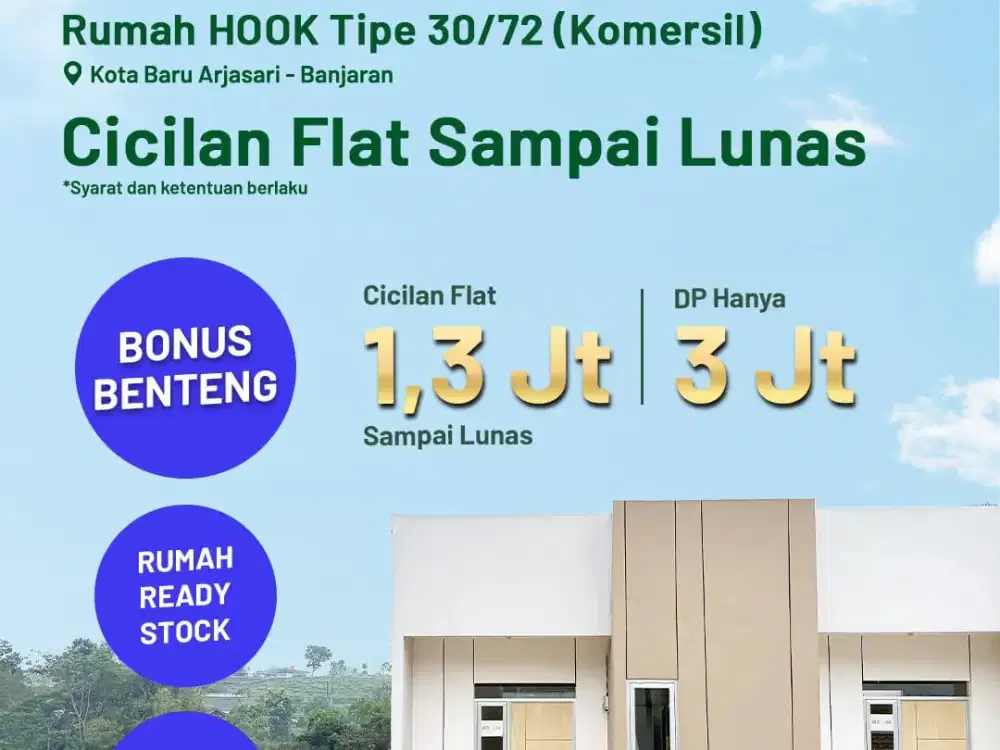 Dijual Rumah Komersial 200 jutaan Lokasi Sangat Strategis di Bandung