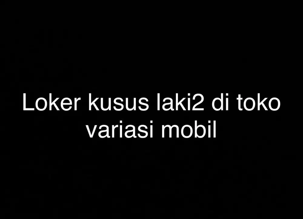 Loker di variasi mobil
