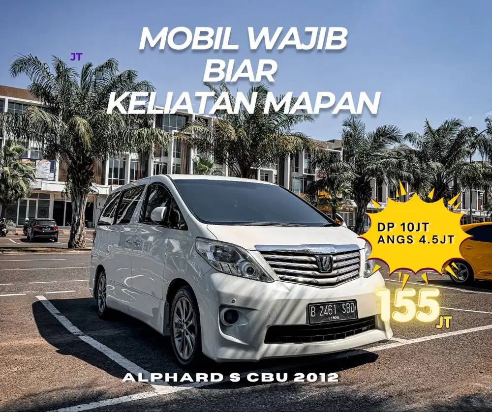[TERMURAH] TOYOTA ALPHARD S 2.4 Luxury 2012 NIK 2011 bisa TT elgrand