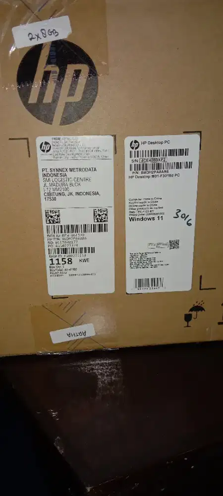 PC desktop PC computers merek HP masih segel pabrikan