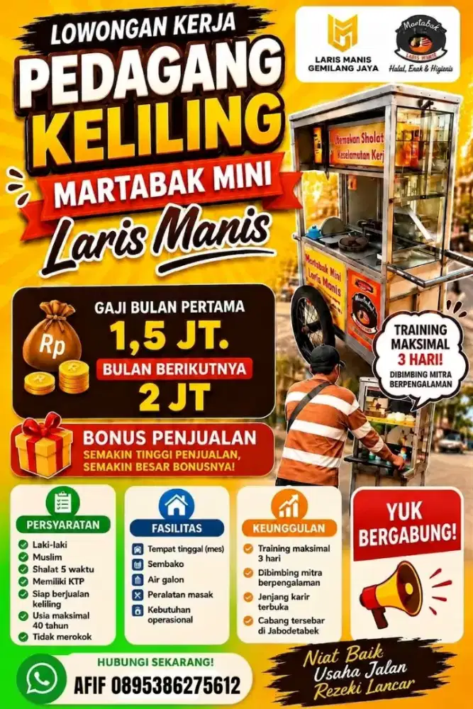 Pedagang Keliling Martabak Mini