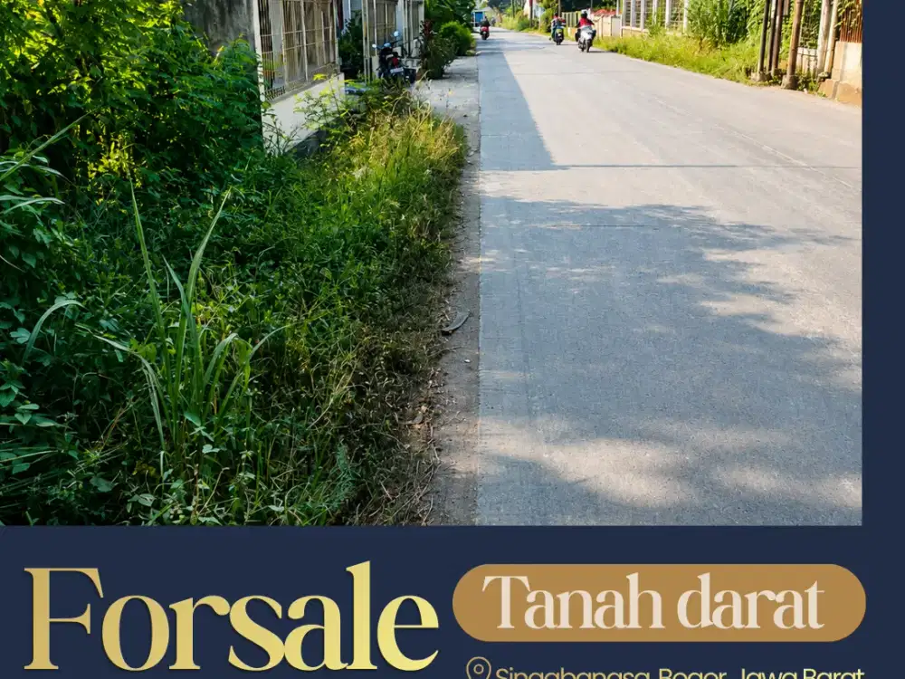 Dijual tanah darat di Singabangsa Bogor